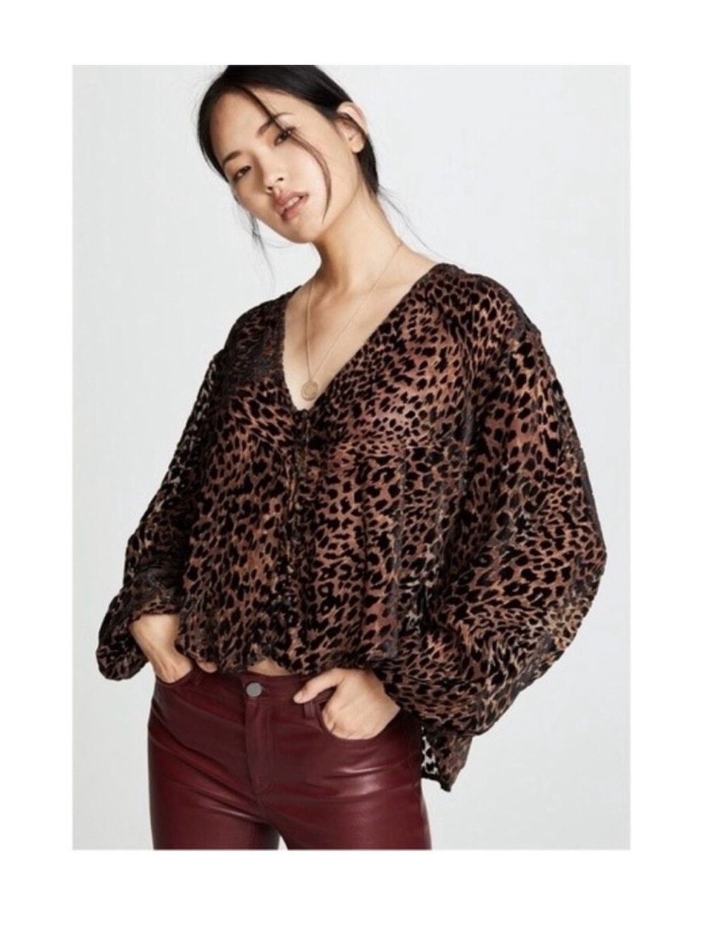 Free People Wild Dreams Printed Blouse